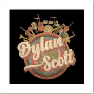 Music Tour Vintage Retro // Dylan Scott Posters and Art